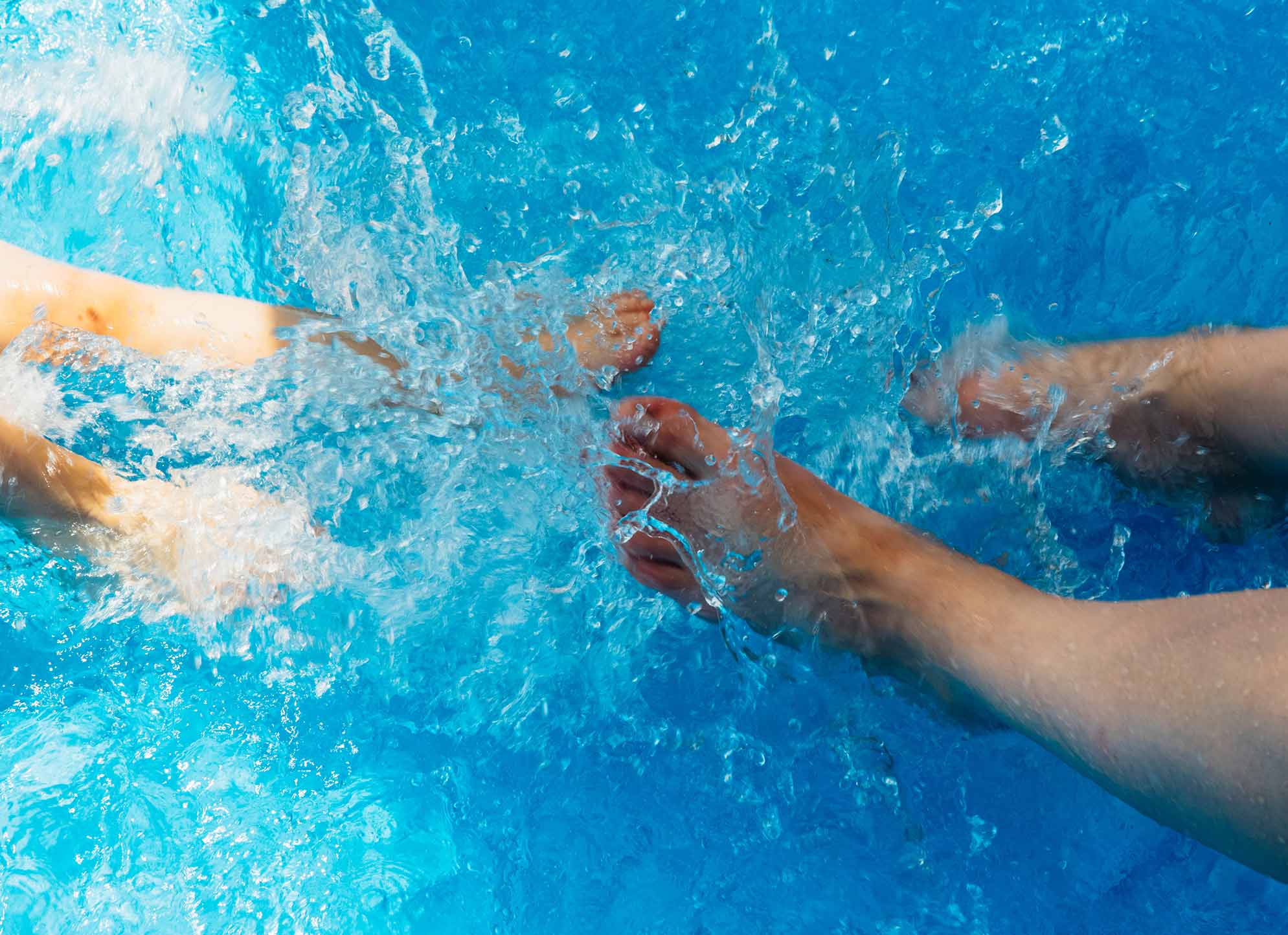 familie zwembad camping