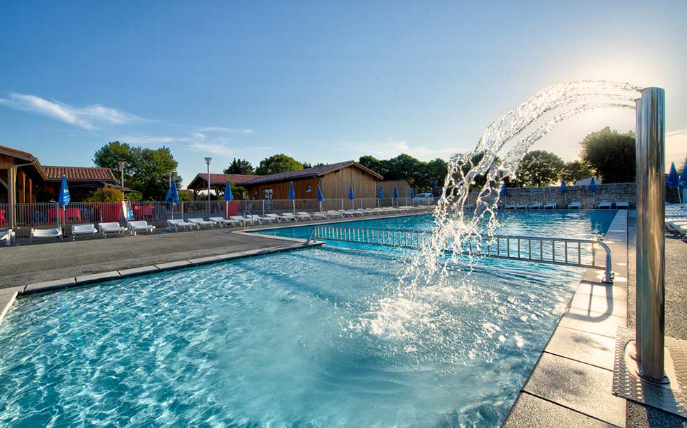 piscine chauffée camping belair